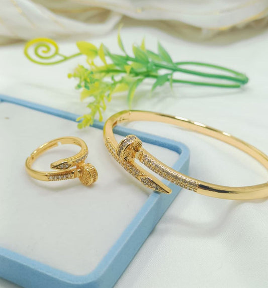 Original Zirconia Bangle With Ring