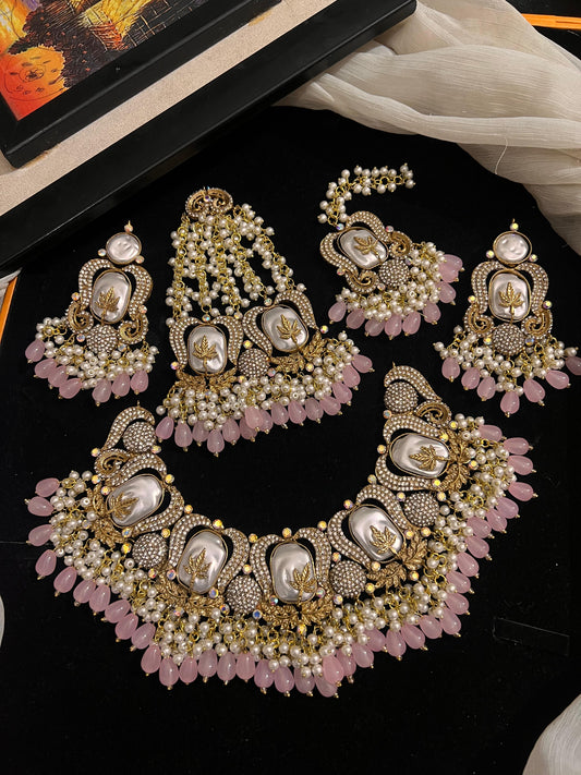 Turkish Necklace Set With Jhumar Complete