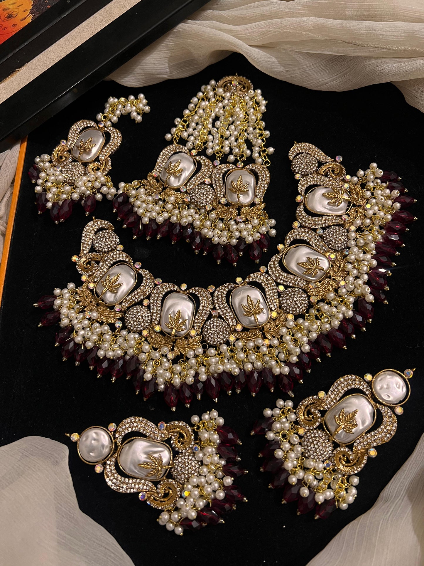 Turkish Necklace Set With Jhumar Complete