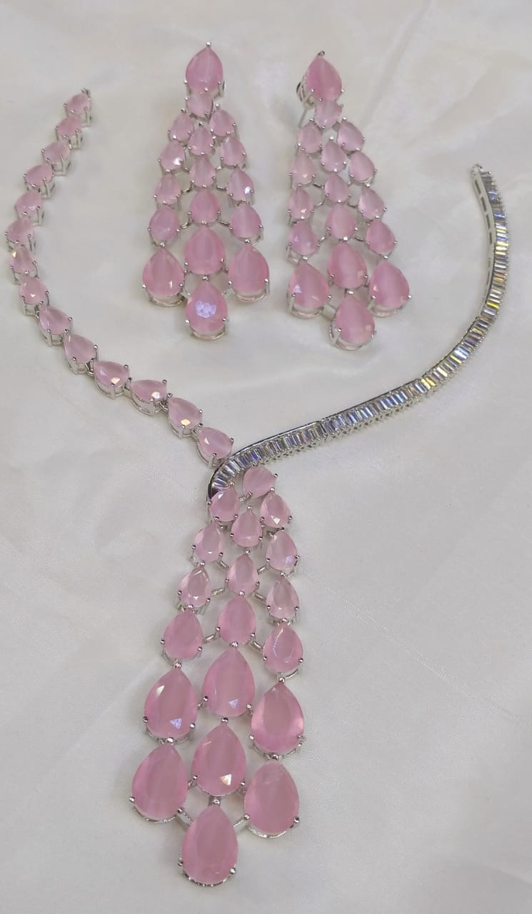 American Diamond Necklace Set