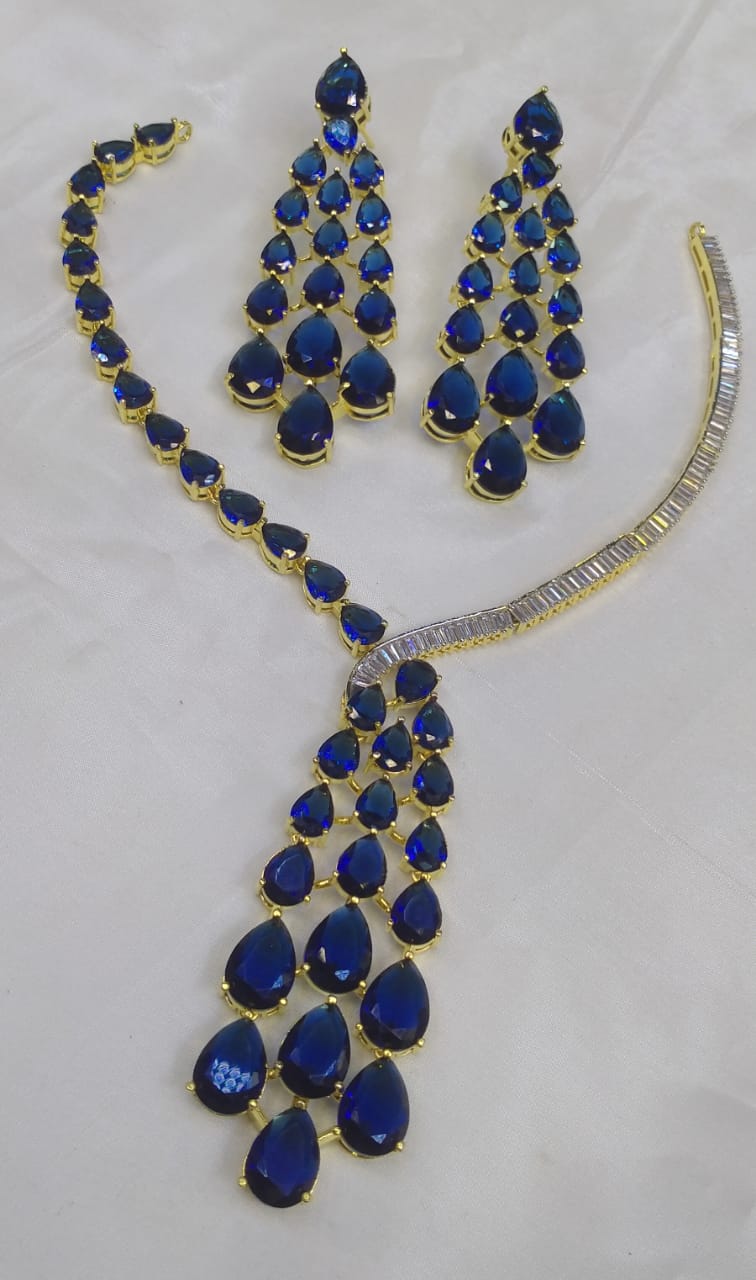 American Diamond Necklace Set