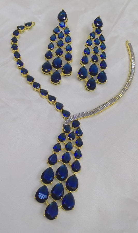 American Diamond Necklace Set
