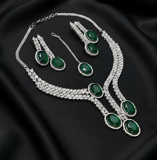American Diamond Necklace Set