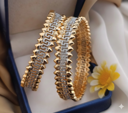 Two-Tone Gold Bangles