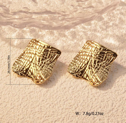 Modern Sculptural Gold Earrings