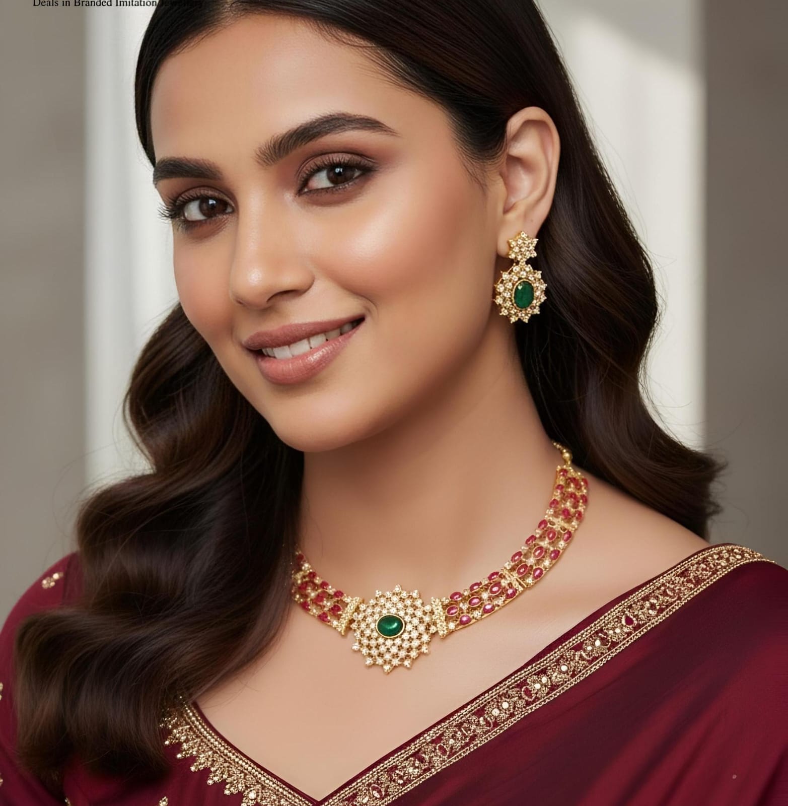 AD Necklace Set (New Style) - Zilarra Jewellers