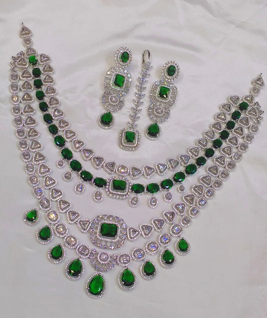 American Diamond 4 Layers Set - Zilarra Jewellers