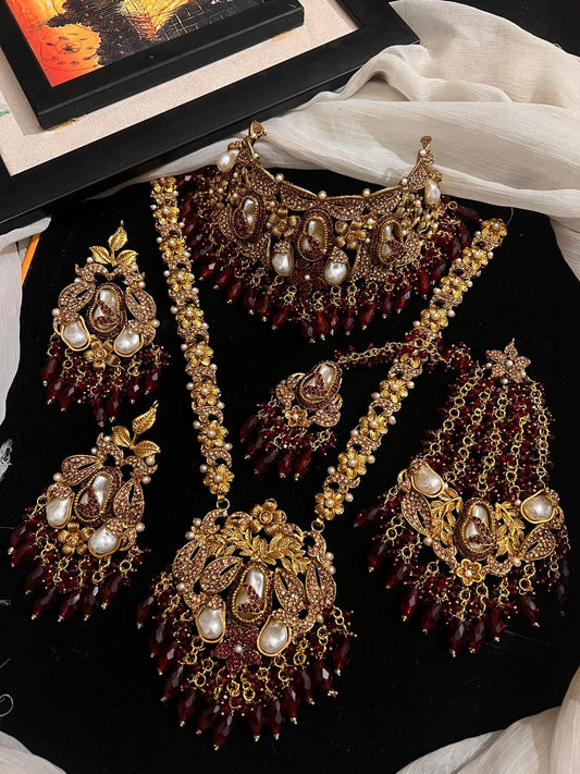 Bridal Collar Set Turkish With Mala - Zilarra Jewellers