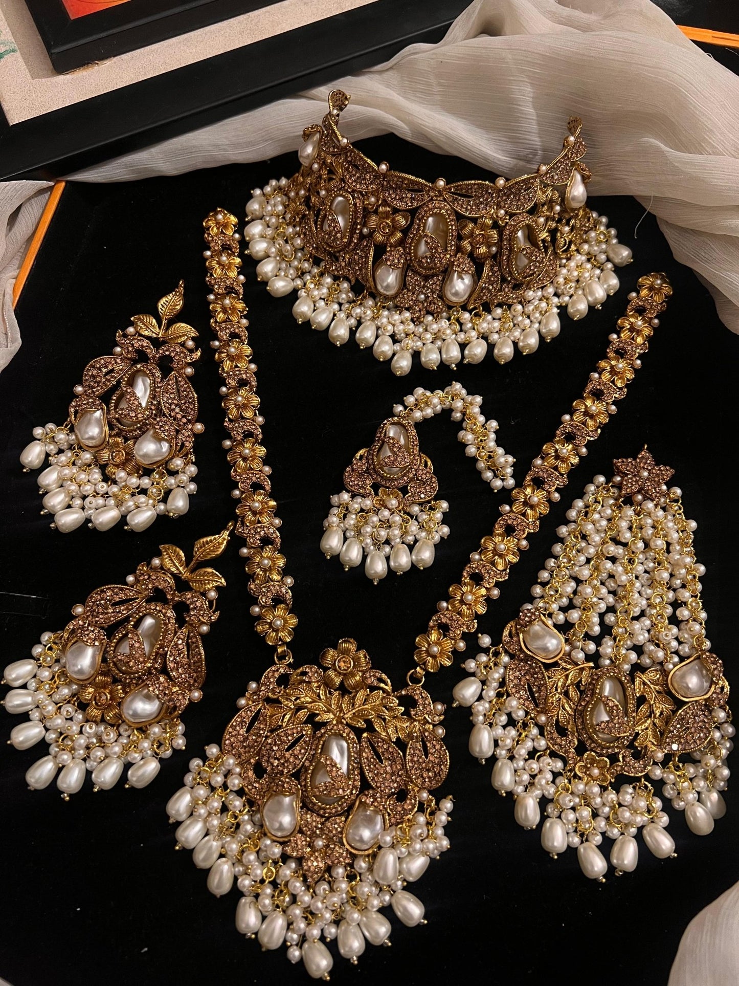 Bridal Collar Set Turkish With Mala - Zilarra Jewellers