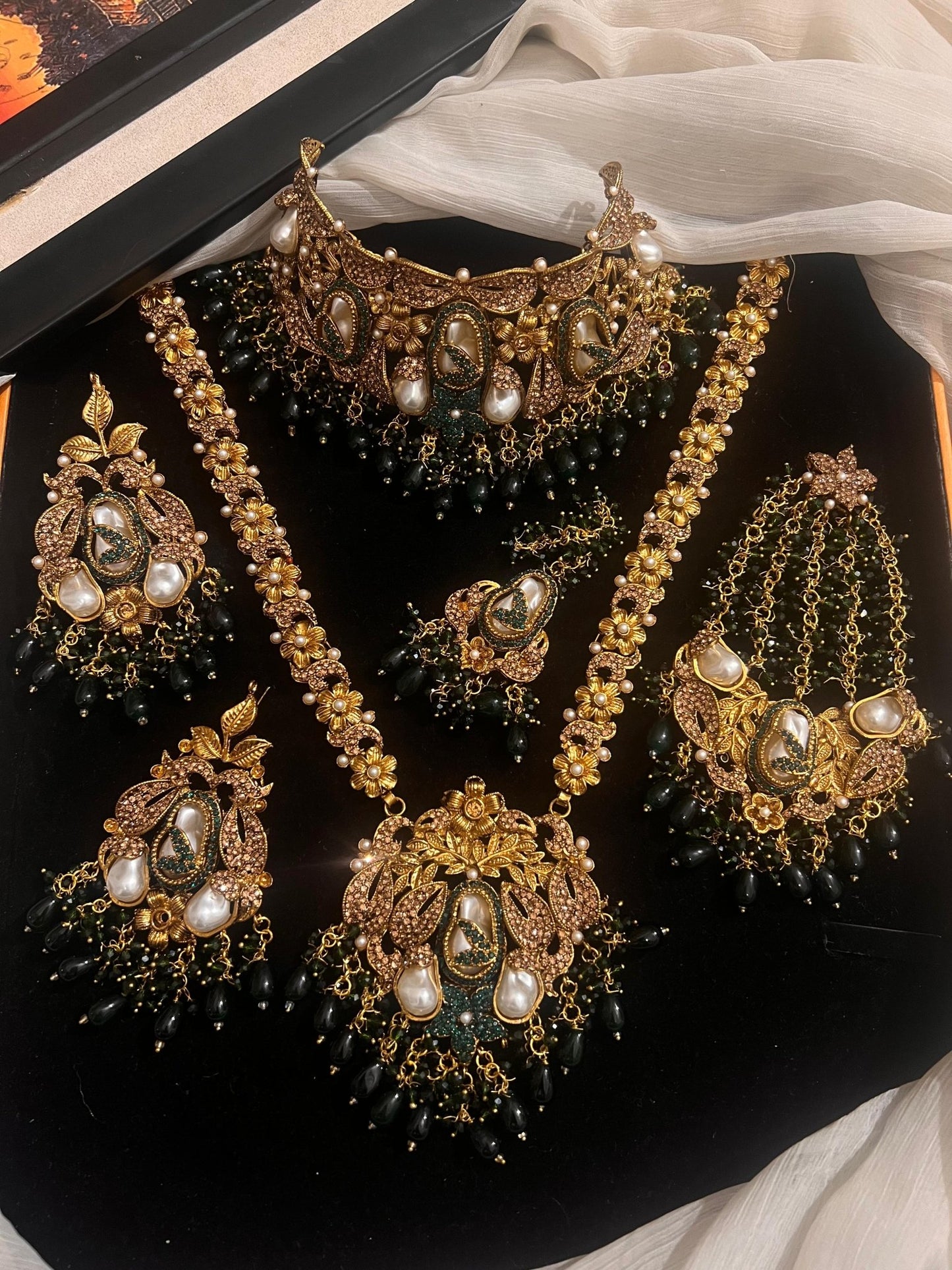 Bridal Collar Set Turkish With Mala - Zilarra Jewellers