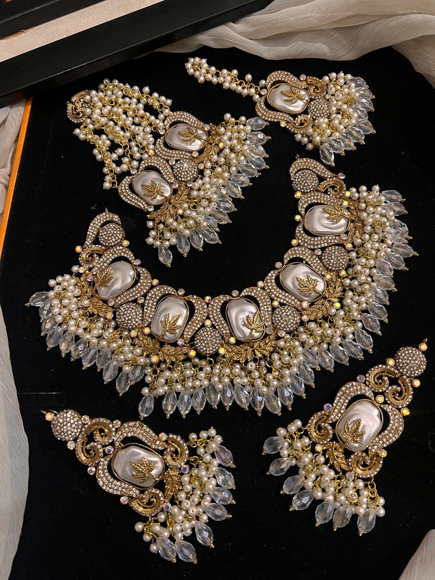 Turkish Necklace Set With Jhumar Complete - Zilarra Jewellers