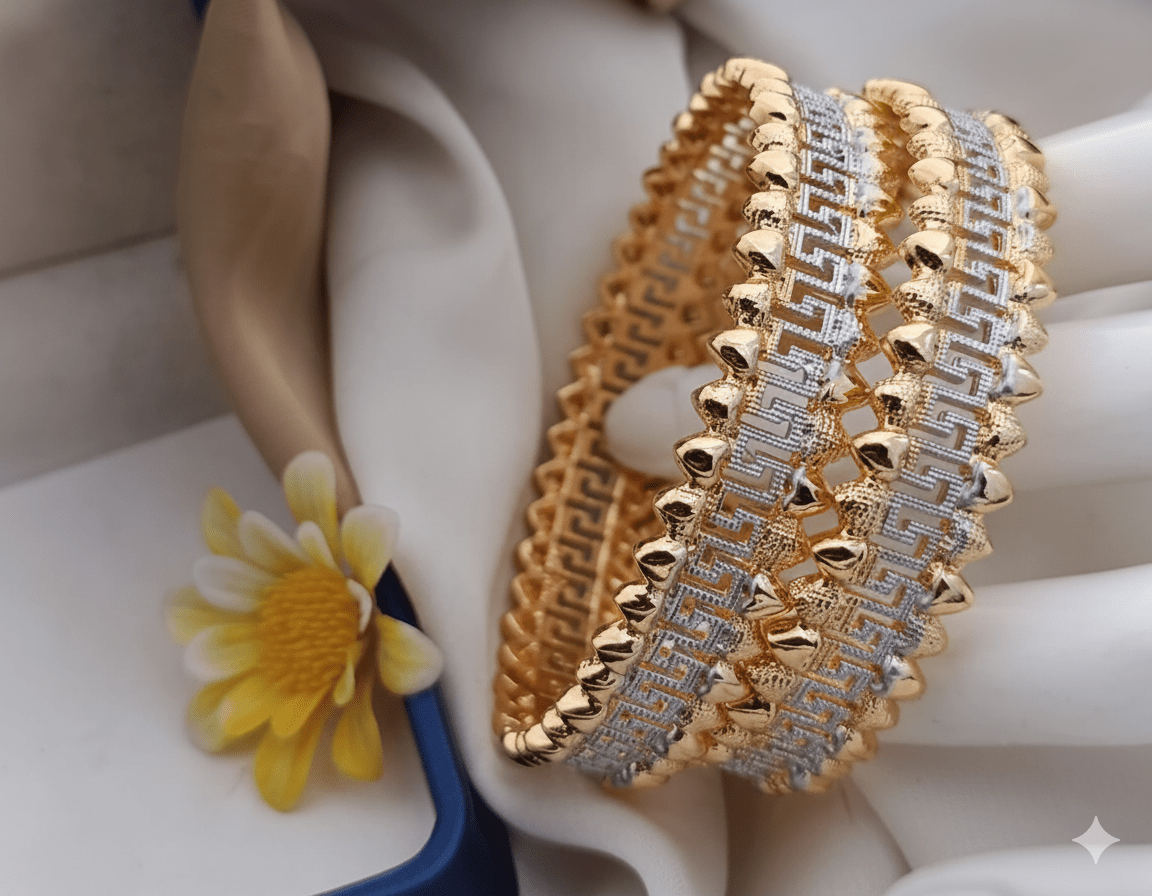 Two - Tone Gold Bangles - Zilarra Jewellers