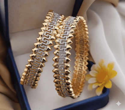 Two - Tone Gold Bangles - Zilarra Jewellers
