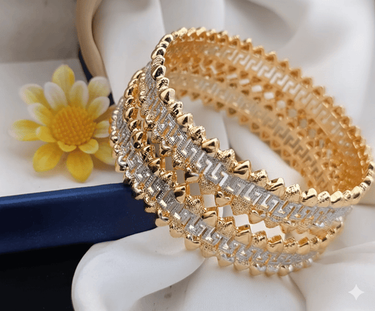 Two - Tone Gold Bangles - Zilarra Jewellers